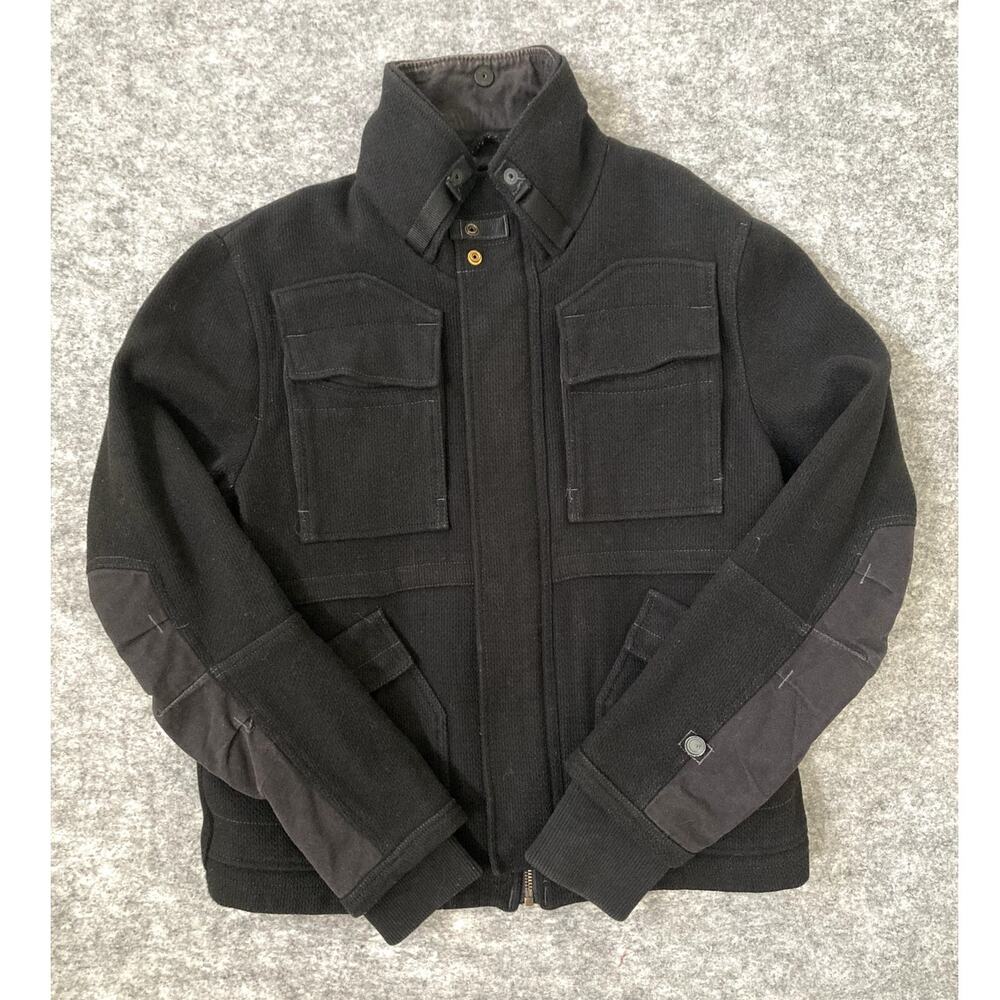 G-Star Raw denim coat mens 2XL black outdoor trucker construction jacket